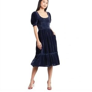Hill House Louisa Nap Dress -Navy Velvet